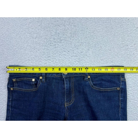 Tory Burch Super Skinny Jeans Womens 32 (Fits 35x34) Blue Stretch Denim - Picture 8 of 12